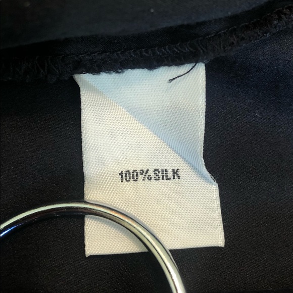 Black Silk Bathing Suit Cover Up Tank Sun Dress - Picture 6 of 7